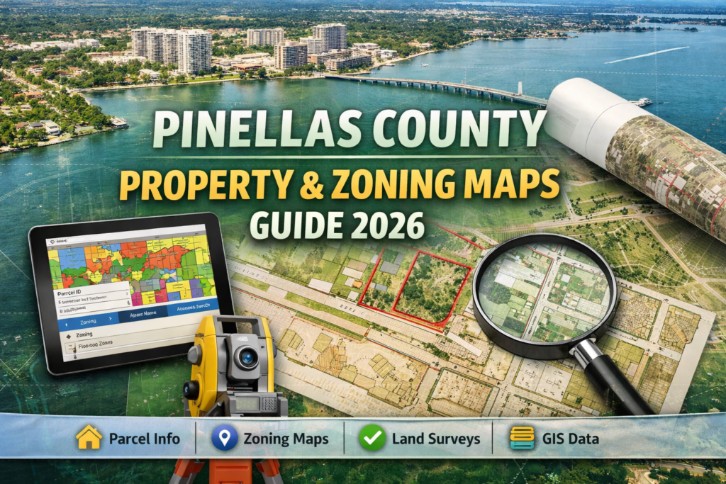 Dashboard of the Pinellas County Property Appraiser (PAO) website for property search and parcel ID verification in 2026.