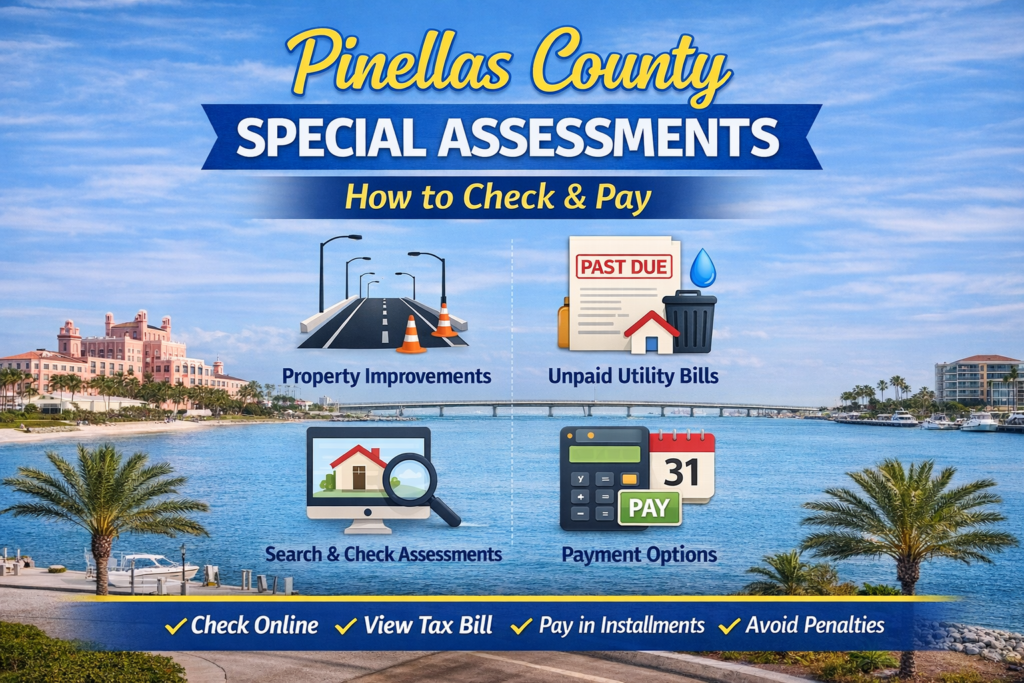 Pinellas County Property Search tool for checking property tax records.
